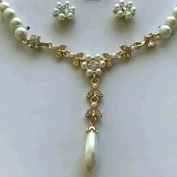 Charter Club new Value Pearl Lariat & Earrings - Picture 7 of 8